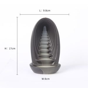 Creative Staircase Smoke Backflow and Waterfall Incense Burner