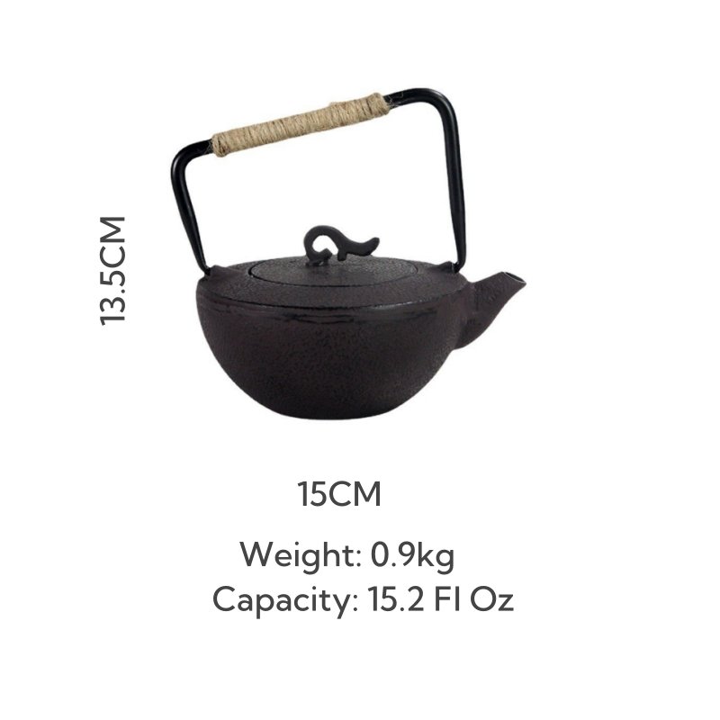 15.2 Fl Oz Small Brown Vintage Unique Old Cast Iron Teapot Kettle For Sale 15.2 Fl Oz Small Brown Vintage Unique Old Cast Iron Teapot Kettle For Sale