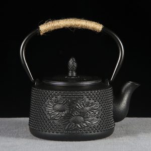 29 Fl Oz Best Black Vintage Sunflower Antique Cast Iron Teapot Kettle