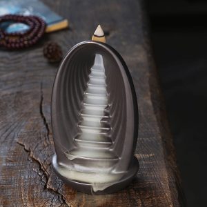 Creative Staircase Smoke Backflow and Waterfall Incense Burner