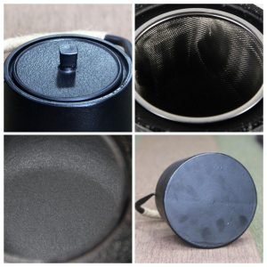 37.2 Fl Oz Best Simple Elegance Old Cast Iron Black Teapot Kettle For Sale