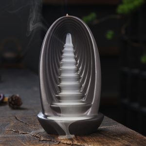 Creative Staircase Smoke Backflow and Waterfall Incense Burner