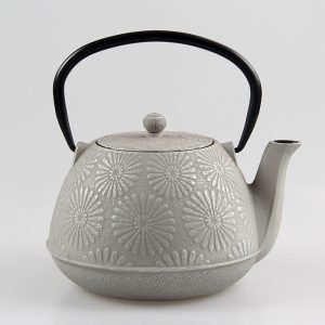 41 Fl Oz Red And White Best Antique Flower Cast Iron Enamel Teapot Kettle