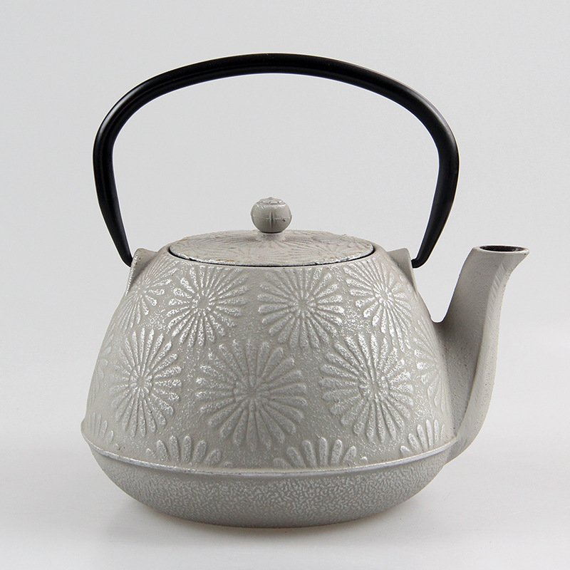 41 Fl Oz Red And White Best Antique Flower Cast Iron Enamel Teapot Kettle 41 Fl Oz Red And White Best Antique Flower Cast Iron Enamel Teapot Kettle