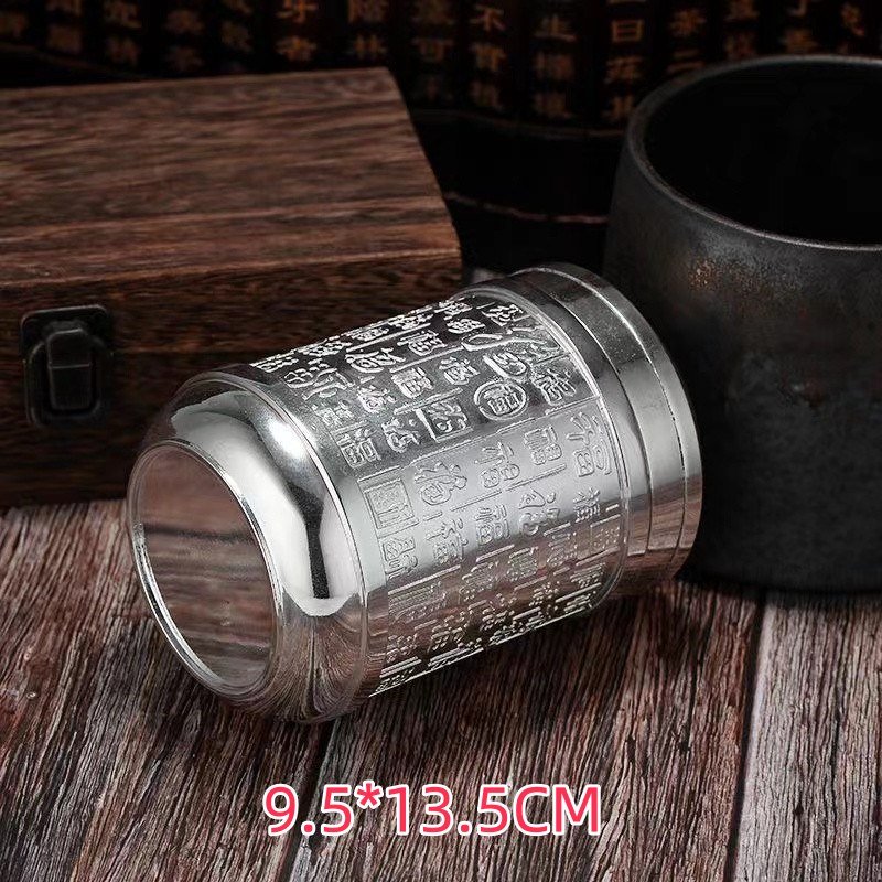 Vintage Chinese Loose Leaf Airtight Silver Plated Metal Tea Container Vintage Chinese Loose Leaf Airtight Silver Plated Metal Tea Container