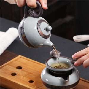 Antique Ge Kiln Chinese Tea Service Set With 11pcs