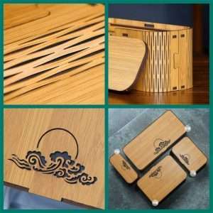 Vintage Best Wooden Bamboo Tea Bag Organizer And Chest Storage Box