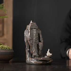 Chinese Character Vintage Smoke Backflow and Waterfall Incense Burner