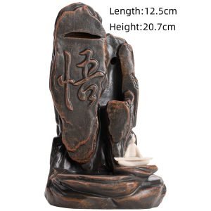 Chinese Character Vintage Smoke Backflow and Waterfall Incense Burner