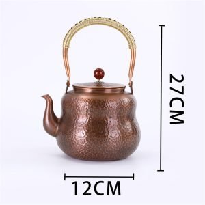54 Fl Oz Large Old Fashion Antique English Solid Copper Tea Kettle