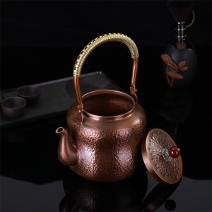 54 Fl Oz Large Old Fashion Antique English Solid Copper Tea Kettle