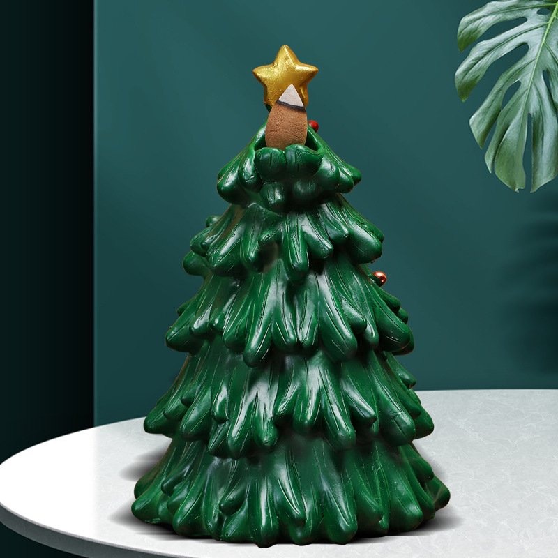Creative Christmas Tree Resin Santa Claus Incense Burner Creative Christmas Tree Resin Santa Claus Incense Burner