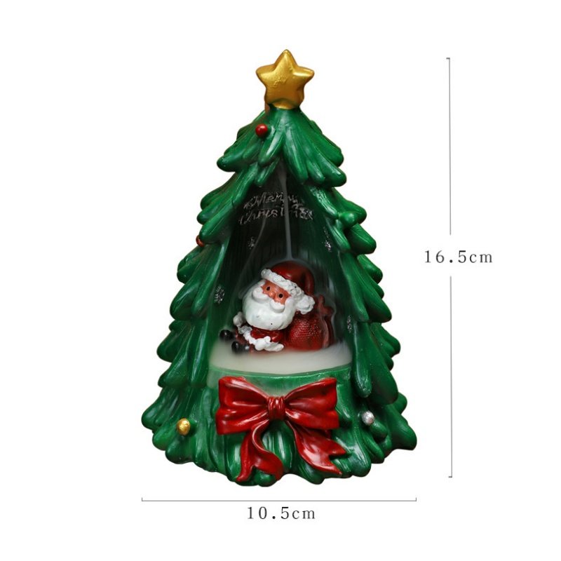 Creative Christmas Tree Resin Santa Claus Incense Burner Creative Christmas Tree Resin Santa Claus Incense Burner