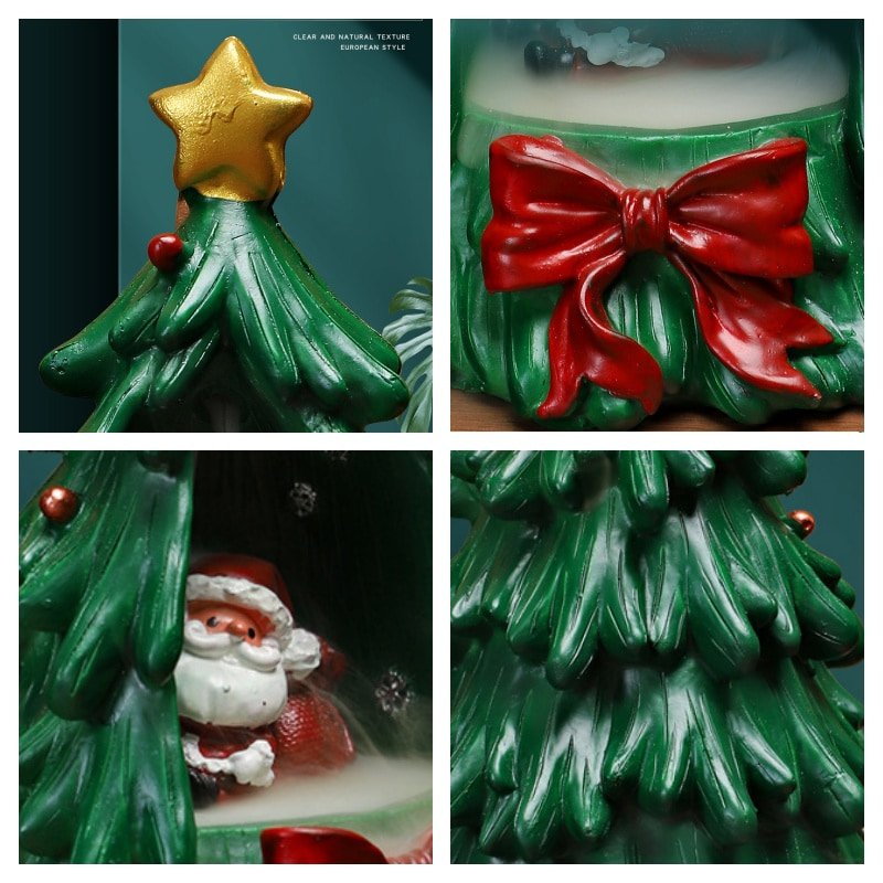 Creative Christmas Tree Resin Santa Claus Incense Burner Creative Christmas Tree Resin Santa Claus Incense Burner