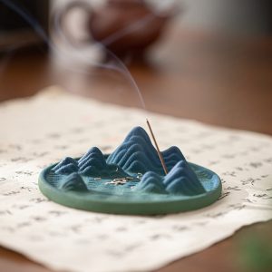 Creative Mountain Ceramic Stick Incense Burner Holder