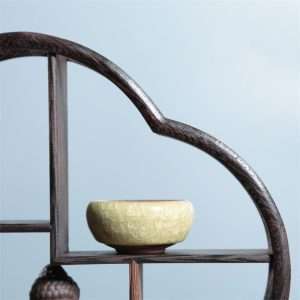 Plum Shape Classical Wooden Display Stand And Shelf For Tea Cup And Saucer