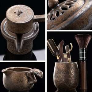 Dragon Theme Handmade Antique Ceramic Automatic Tea Set