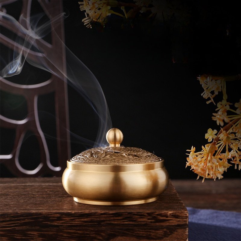 Small Dual Fish Antique Chinese Brass Incense Burner Small Dual Fish Antique Chinese Brass Incense Burner