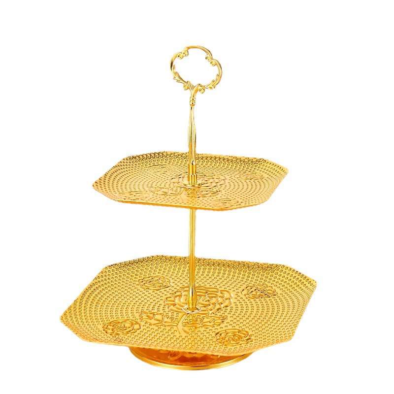 Antique Golden Metal Three Tier Afternoon High Tea Party Stand For Sandwich And Coffee Antique Golden Metal Three Tier Afternoon High Tea Party Stand For Sandwich And Coffee