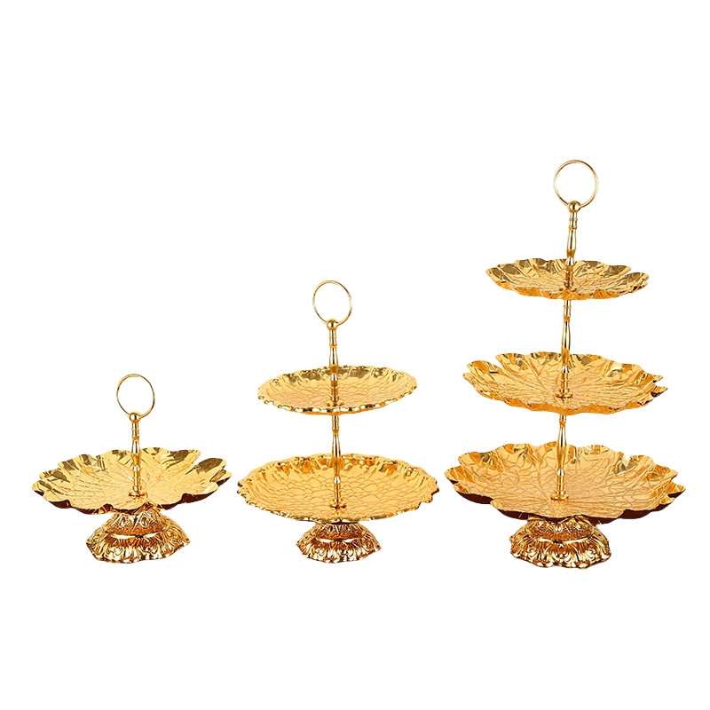 Ideas Lotus Leaf Metal Afternoon 3 Tier Tea Party Cake And Sandwich Holder High Plate Stand Ideas Lotus Leaf Metal Afternoon 3 Tier Tea Party Cake And Sandwich Holder High Plate Stand