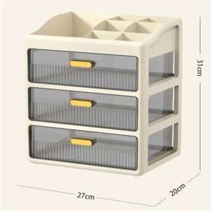 Large Acrylic Plastic Tea Bag Chest Storage Box With Drawers White Modern Organizer