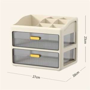 Large Acrylic Plastic Tea Bag Chest Storage Box With Drawers White Modern Organizer