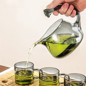 Modern Simple Style Lazy Semi Automatic Glass Tea Set