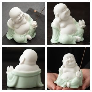Maitreya Buddha Stick Incense Burner Holder