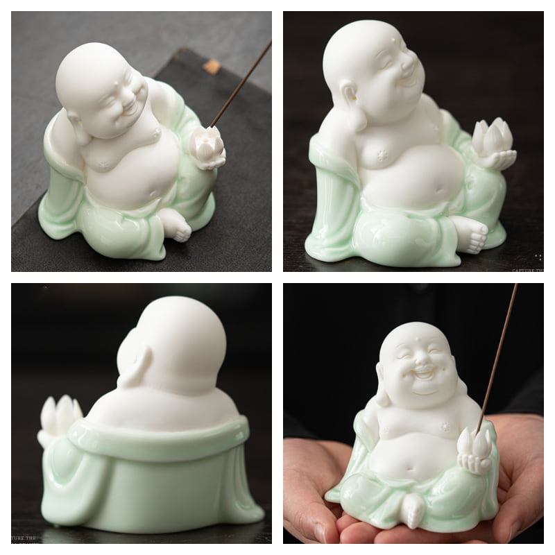 Maitreya Buddha Stick Incense Burner Holder Maitreya Buddha Stick Incense Burner Holder