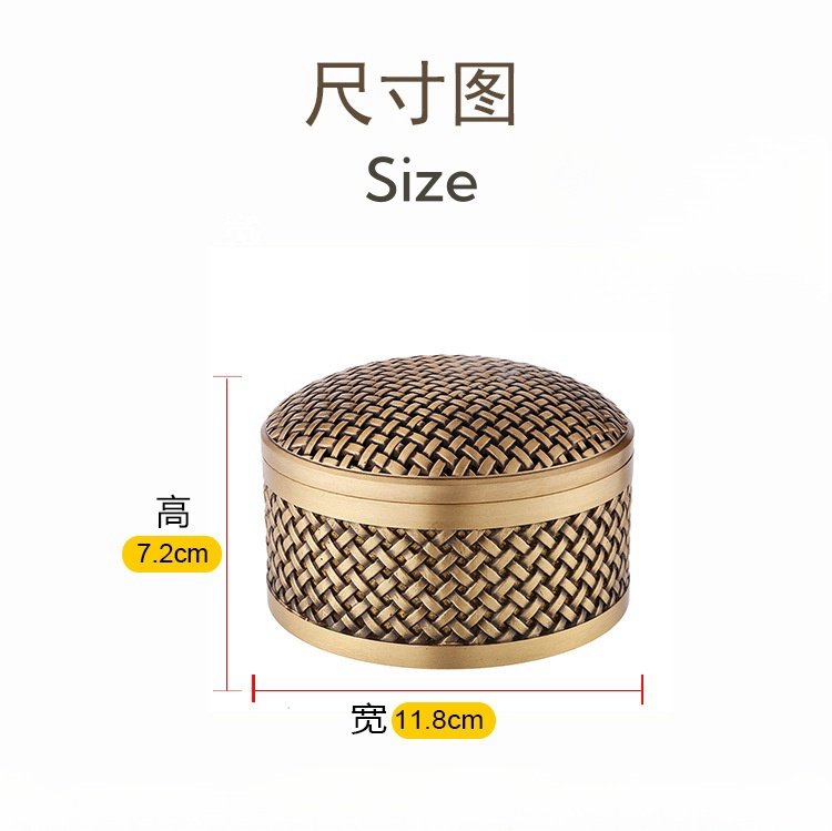 Large Mesh Pattern Antique Brass Incense Burner Large Mesh Pattern Antique Brass Incense Burner