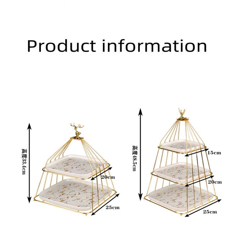 Modern Birdcage Afternoon 2-3 Tier Sandwich And Cake Holder High Plate Stand For Tea And Coffee Party Modern Birdcage Afternoon 2-3 Tier Sandwich And Cake Holder High Plate Stand For Tea And Coffee Party