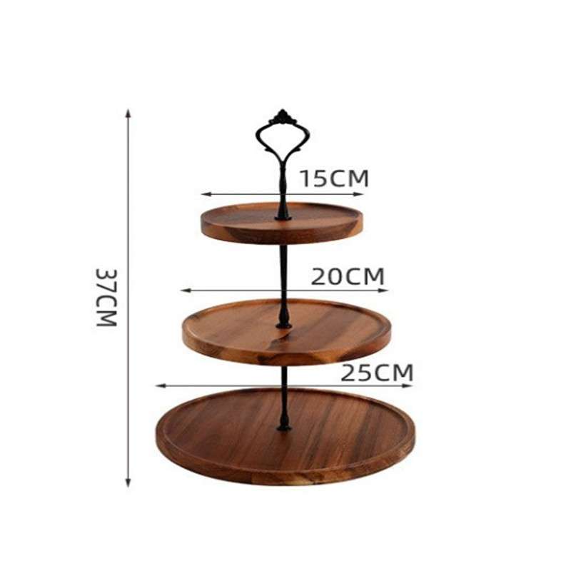 Modern Wooden Afternoon High 2-3 Tier Plate Stand Holder for Tea Coffee and Pastry Modern Wooden Afternoon High 2-3 Tier Plate Stand Holder for Tea Coffee and Pastry