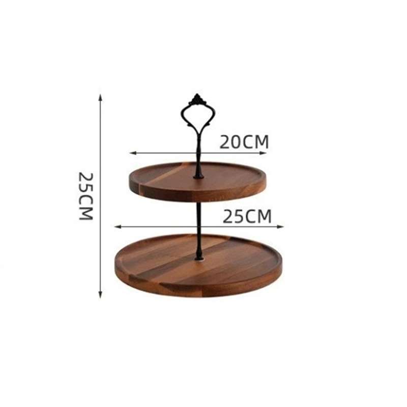 Modern Wooden Afternoon High 2-3 Tier Plate Stand Holder for Tea Coffee and Pastry Modern Wooden Afternoon High 2-3 Tier Plate Stand Holder for Tea Coffee and Pastry