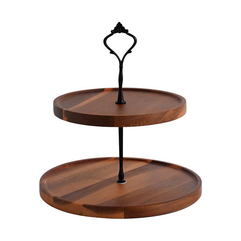 Modern Wooden Afternoon High 2-3 Tier Plate Stand Holder for Tea Coffee and Pastry Modern Wooden Afternoon High 2-3 Tier Plate Stand Holder for Tea Coffee and Pastry