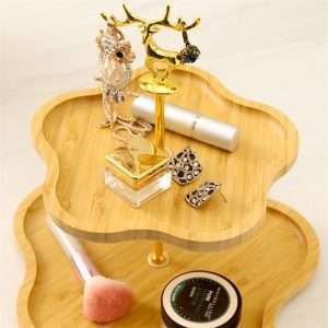 Antique Wooden Afternoon 3 Tier High Tea Stand For Coffee And Tea