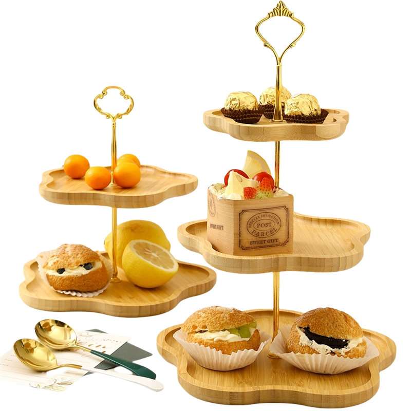 Antique Wooden Afternoon 3 Tier High Tea Stand For Coffee And Tea Antique Wooden Afternoon 3 Tier High Tea Stand For Coffee And Tea