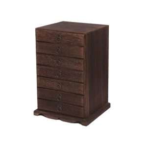 Heavy Roasted Wooden Storage Box And Organizer For Tea Cake