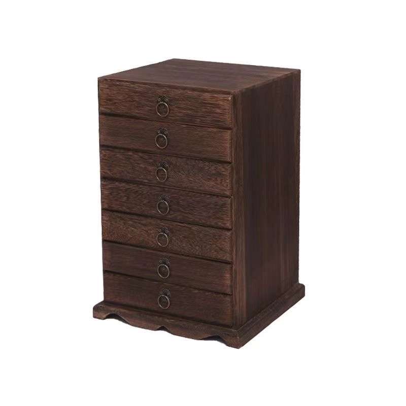 Heavy Roasted Wooden Storage Box And Organizer For Tea Cake Heavy Roasted Wooden Storage Box And Organizer For Tea Cake