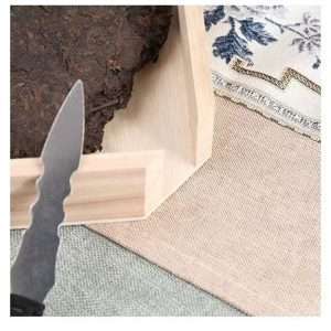 Heavy Roasted Wooden Storage Box And Organizer For Tea Cake