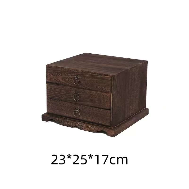 Heavy Roasted Wooden Storage Box And Organizer For Tea Cake Heavy Roasted Wooden Storage Box And Organizer For Tea Cake