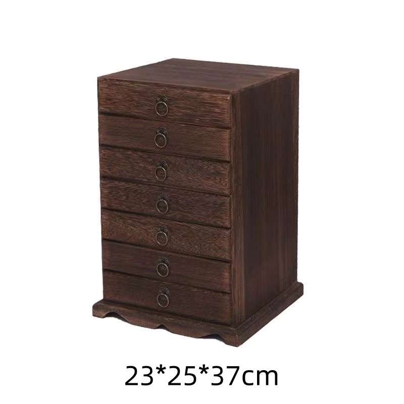 Heavy Roasted Wooden Storage Box And Organizer For Tea Cake Heavy Roasted Wooden Storage Box And Organizer For Tea Cake