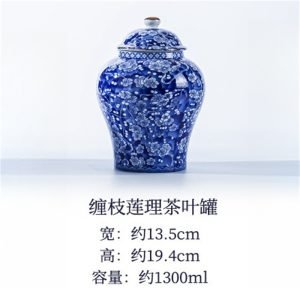 Antique Chinese Royal Blue and White Porcelain Loose Leaf Tea Caddy
