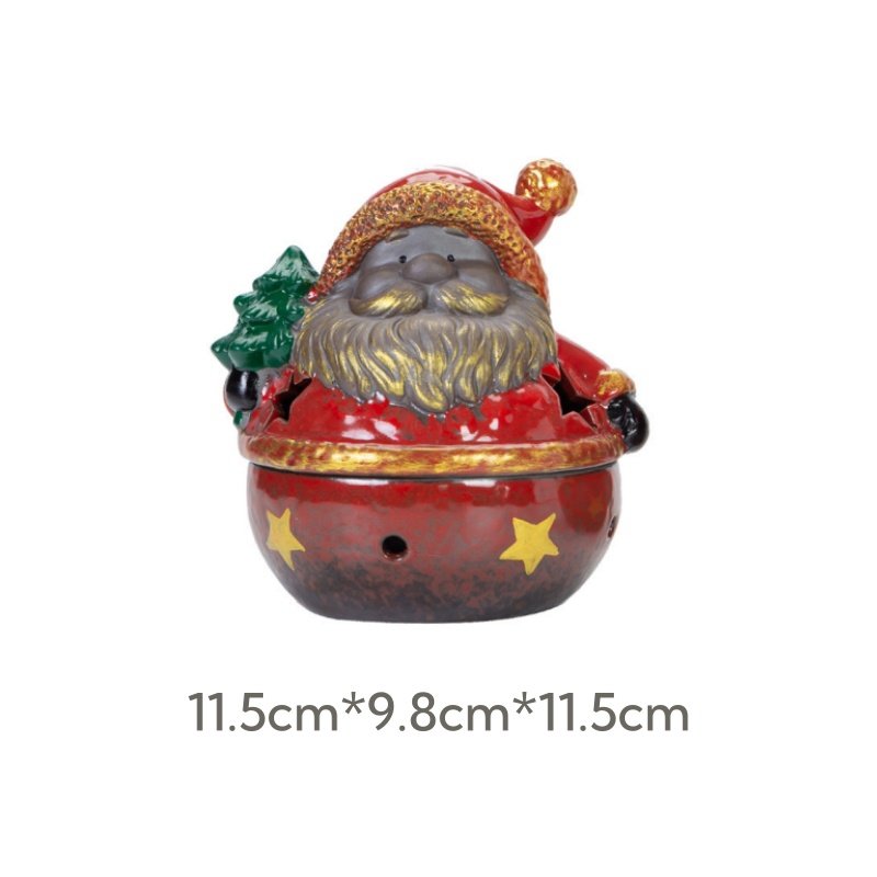 Santa Claus Christmas Charcoal and Powder Cone Incense Burner Holder Santa Claus Christmas Charcoal and Powder Cone Incense Burner Holder