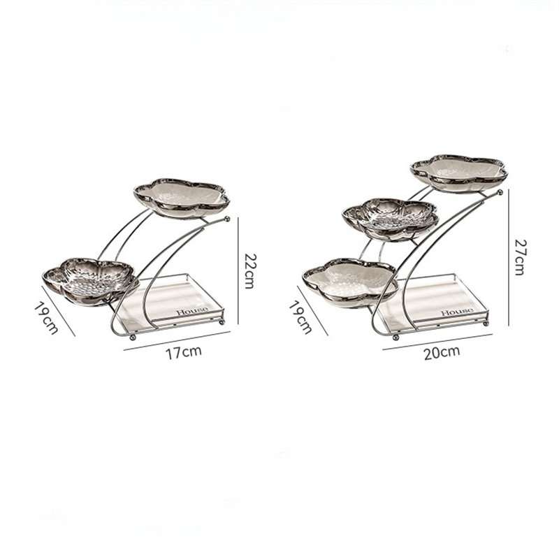 Silver Color Ceramic English Afternoon 3 Tier High Stand For Fruit And Tea Sandwich Silver Color Ceramic English Afternoon 3 Tier High Stand For Fruit And Tea Sandwich