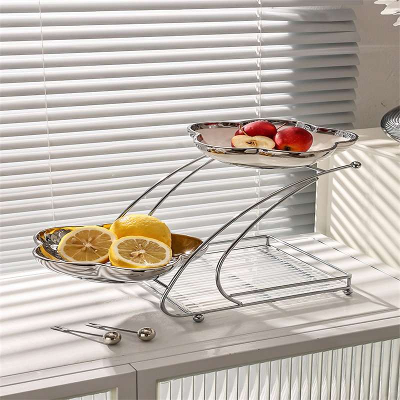 Silver Color Ceramic English Afternoon 3 Tier High Stand For Fruit And Tea Sandwich Silver Color Ceramic English Afternoon 3 Tier High Stand For Fruit And Tea Sandwich