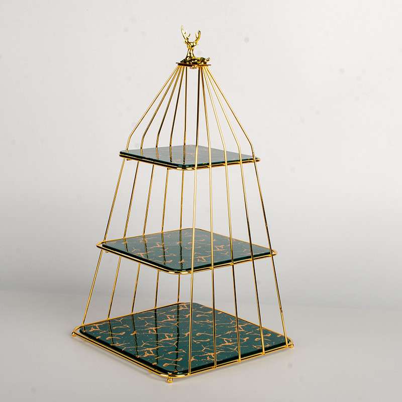 Modern Ceramic Slate Bird Cage 2-3 Tier Afternoon High Tea Party Cake And Fruit Holder Stand Modern Ceramic Slate Bird Cage 2-3 Tier Afternoon High Tea Party Cake And Fruit Holder Stand