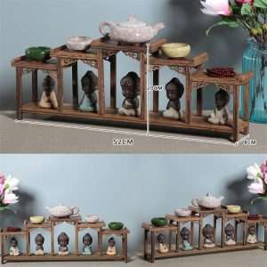 Wooden Antique Display Holder Stand For Tea Cup