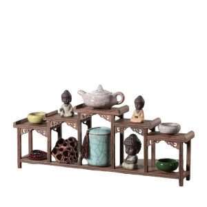 Wooden Antique Display Holder Stand For Tea Cup