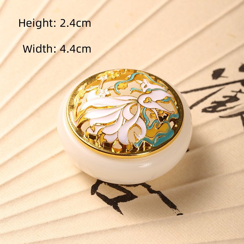 Traditional Glazed Glass Charcoal and Powder Cone Incense Burner Holder Traditional Glazed Glass Charcoal and Powder Cone Incense Burner Holder