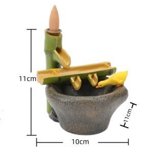 Unique Bamboo Vintage Backflow and Waterfall Incense Burner